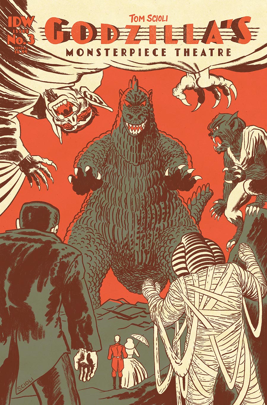 Godzillas Monsterpiece Theatre #3 Cover A Regular Tom Scioli Cover