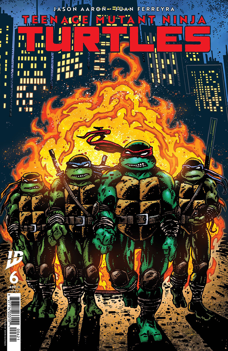 Teenage Mutant Ninja Turtles Vol 6 #6 Cover B Variant Kevin Eastman Cover