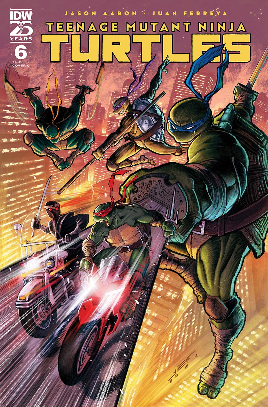 Teenage Mutant Ninja Turtles Vol 6 #6 Cover C Variant Juan Ferreyra Cover