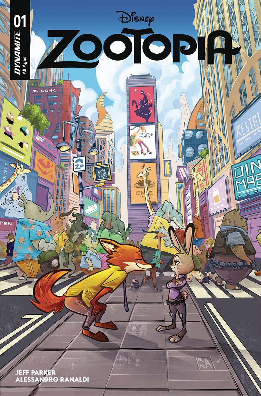 Zootopia #1 Cover B Variant Alessandro Ranaldi Cover