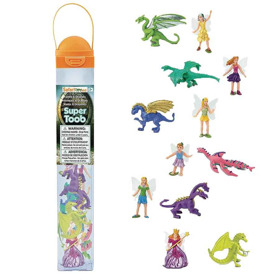 FAIRIES AND DRAGONS 12PC FIGURINE TOOB (C: 1-1-2)