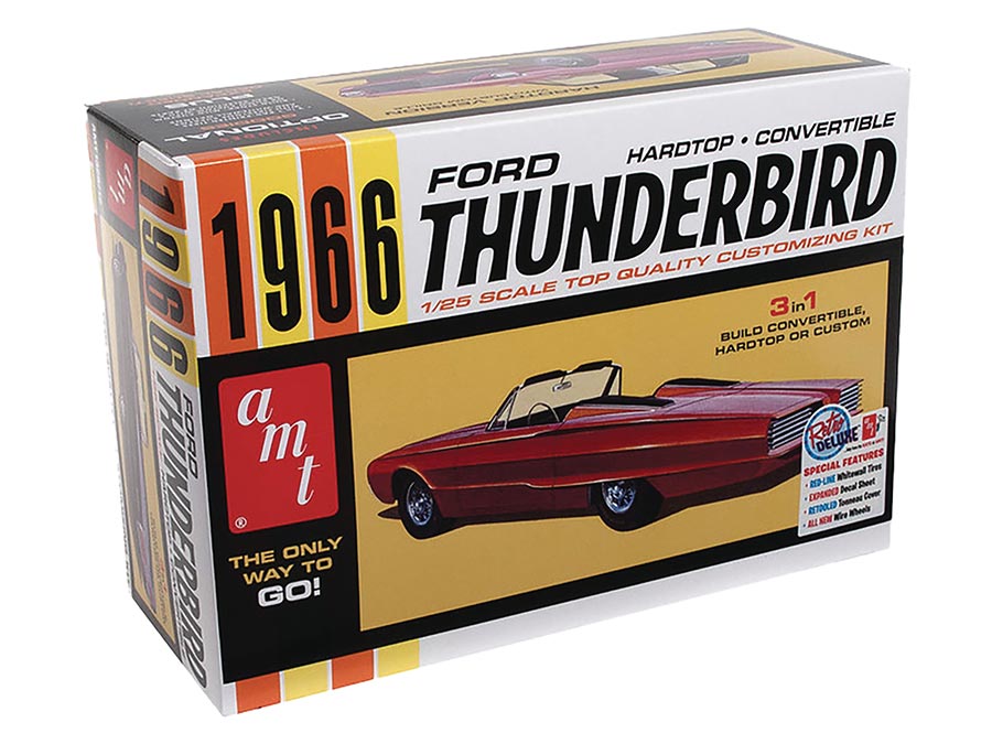 1966 FORD THUNDERBIRD HARDTOP CV 1/25 SCALE AMT MODEL KIT