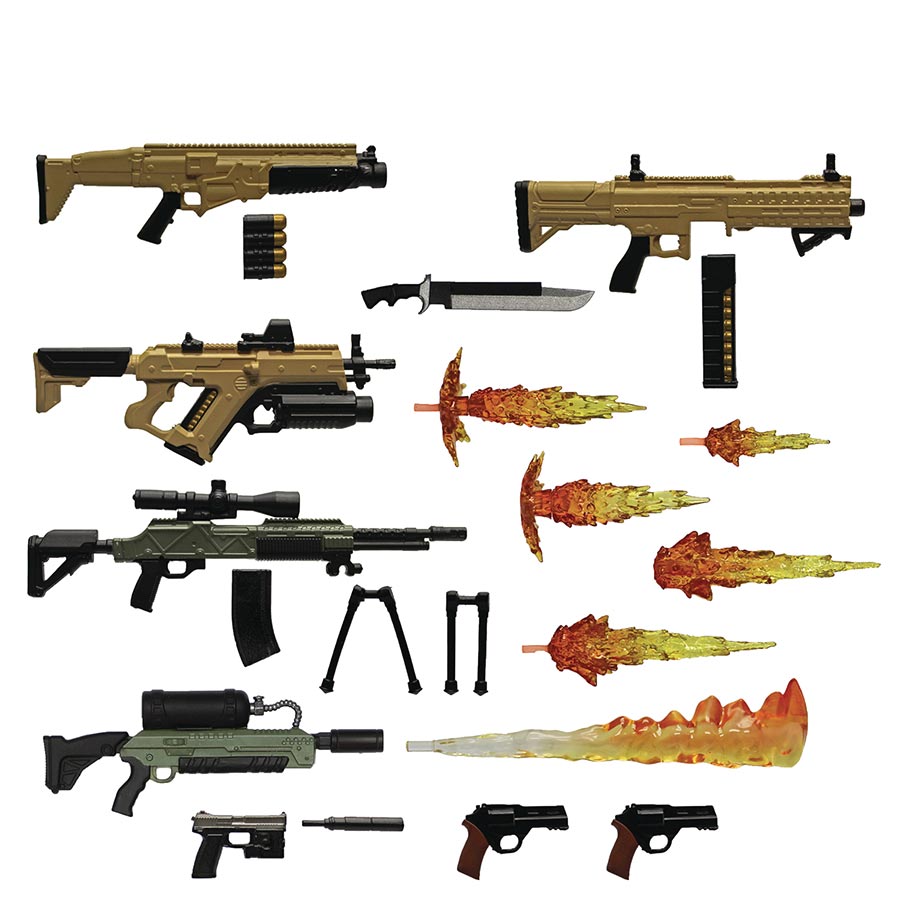 ACTION FORCE SERIES 5 WEAPONS PACK INDIA (C: 0-1-2)