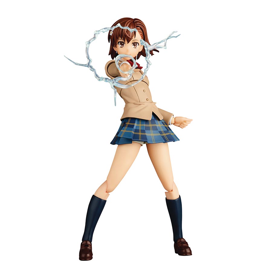 Revoltech Amazing Yamaguchi A Certain Scientific Railgun Winter Uniform Action Figure - Mikoto Misaka