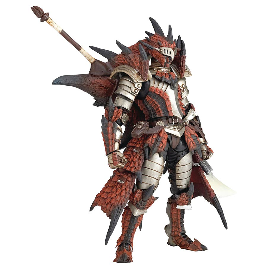 Revoltech Monster Hunter Hunter Male Swordsman Action Figure - Rathalos