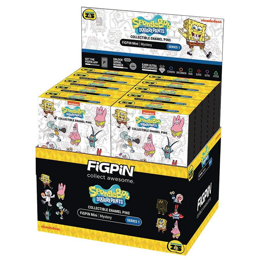 FigPin SpongeBob SquarePants Mystery Mini Pin Blind Mystery Box