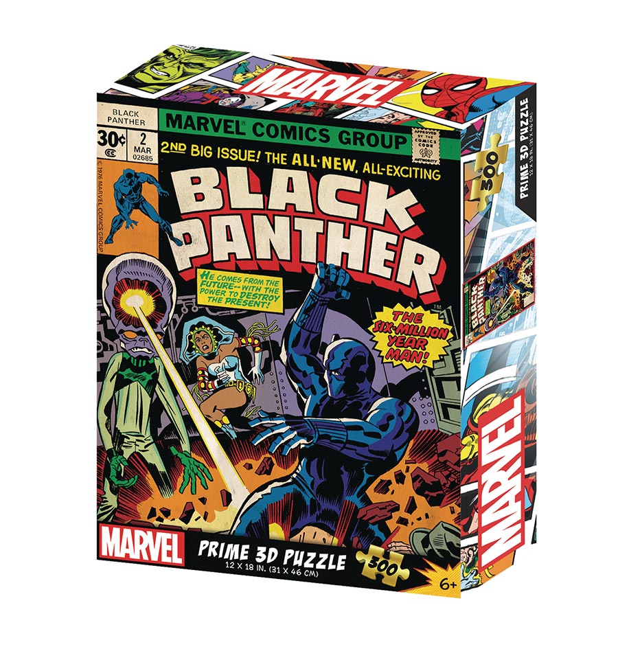 Marvel Comics Black Panther 300-Piece 3D Jigsaw Puzzle