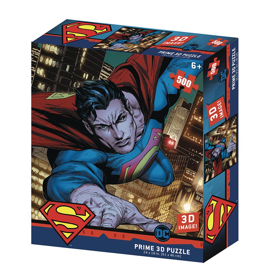 SUPERMAN DC COMICS 500 PC 3D JIGSAW PUZZLE (C: 1-1-2)