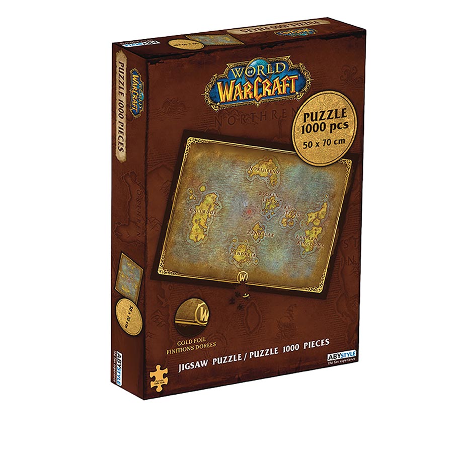 WORLD OF WARCRAFT AZEROTH MAP 1000PC PUZZLE (C: 1-1-2)