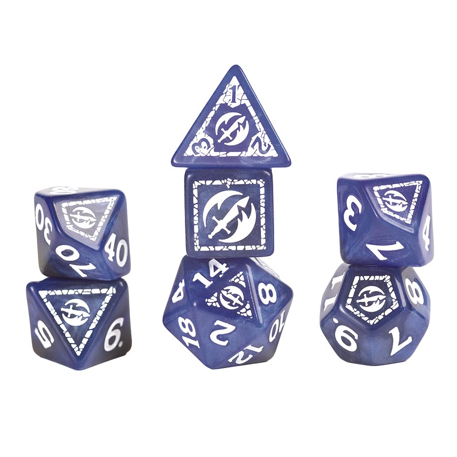 Dungeons & Dragons Adventure Dice Set - Fighter (Blue)