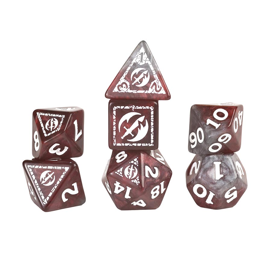 Dungeons & Dragons Adventure Dice Set - Fighter (Red)