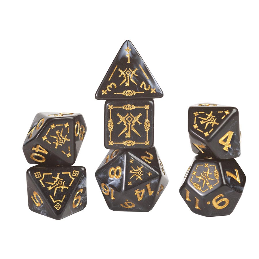 Dungeons & Dragons Adventure Dice Set - Rogue (Black)