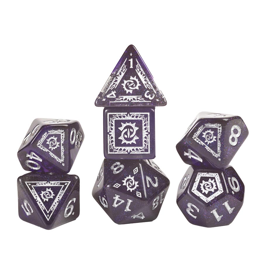 Dungeons & Dragons Adventure Dice Set - Warlock (Purple)