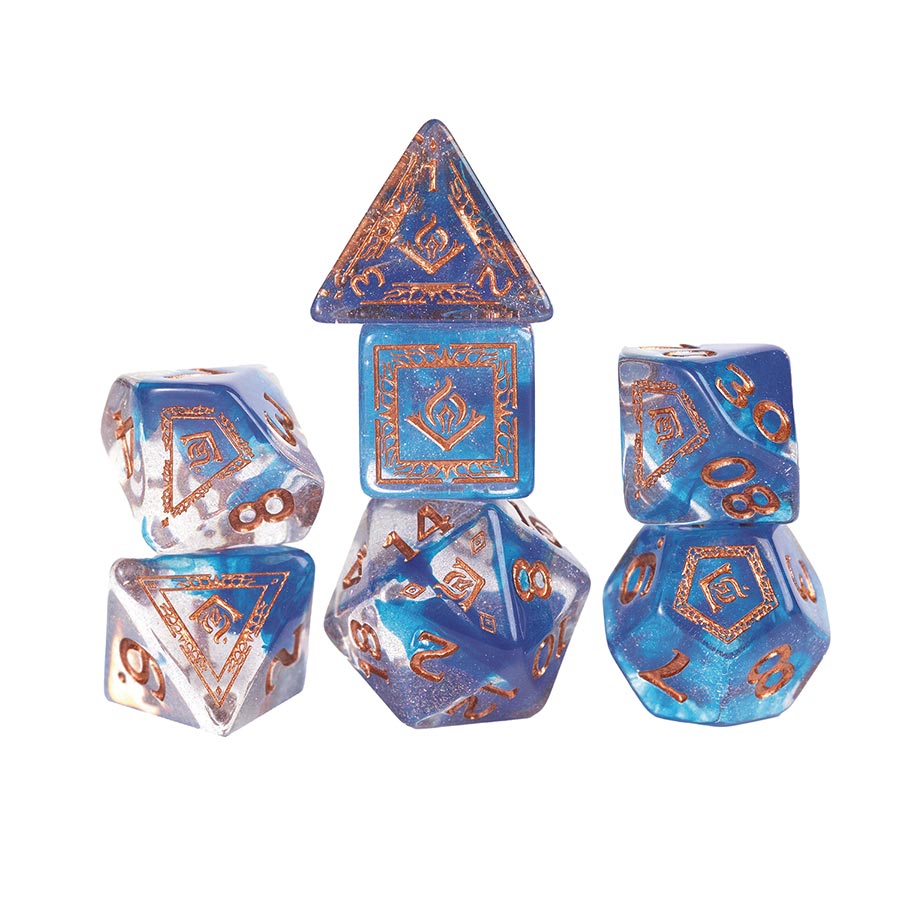 Dungeons & Dragons Adventure Dice Set - Wizard (Blue)