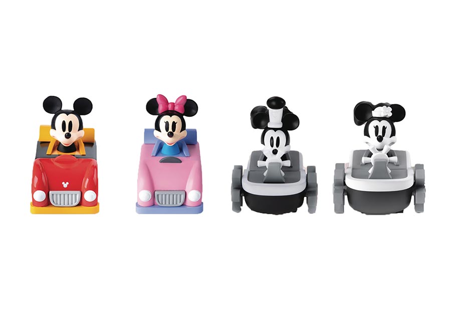 Classic Mickey PBC-003SP Disney100 Pull-Back Car 4-Piece Set