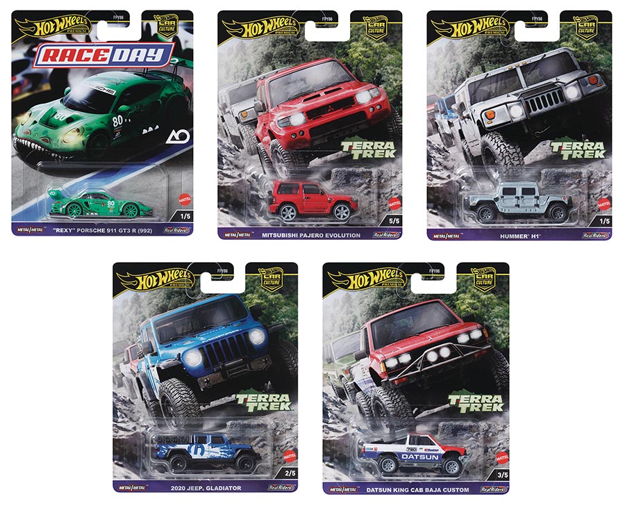 Hot Wheels Premium Car Culture Terra Trek 1/64 Scale Die-Cast Vehicle Wave C Assortment Case