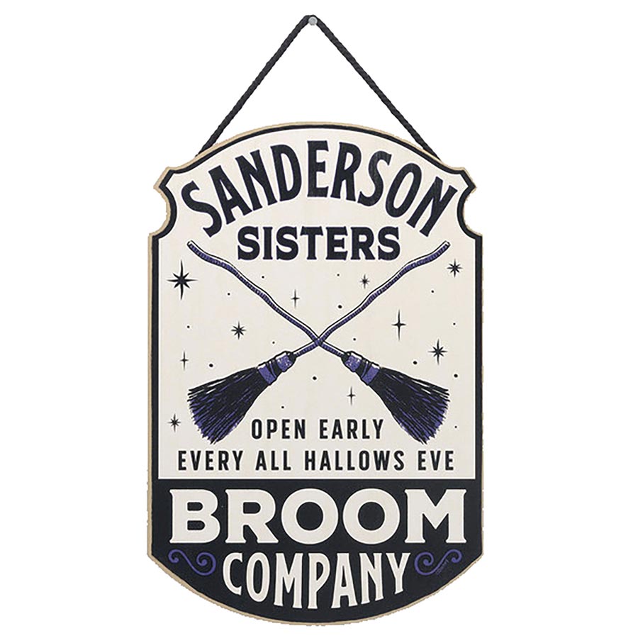 Hocus Pocus Sanderson Sisters Broom Company 8x11 Wood Sign