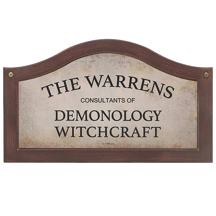 The Conjuring Warrens Consultants 15x9 Wood Sign