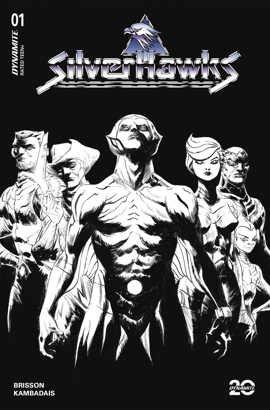 SilverHawks Vol 2 #1 Cover Z-E Incentive Jae Lee Line Art Cover