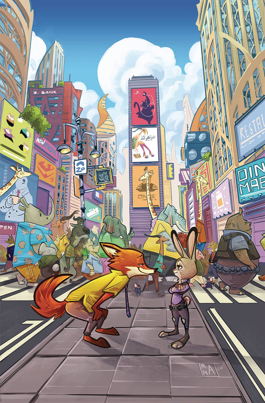 Zootopia #1 Cover N Incentive Alessandro Ranaldi Foil Virgin Cover