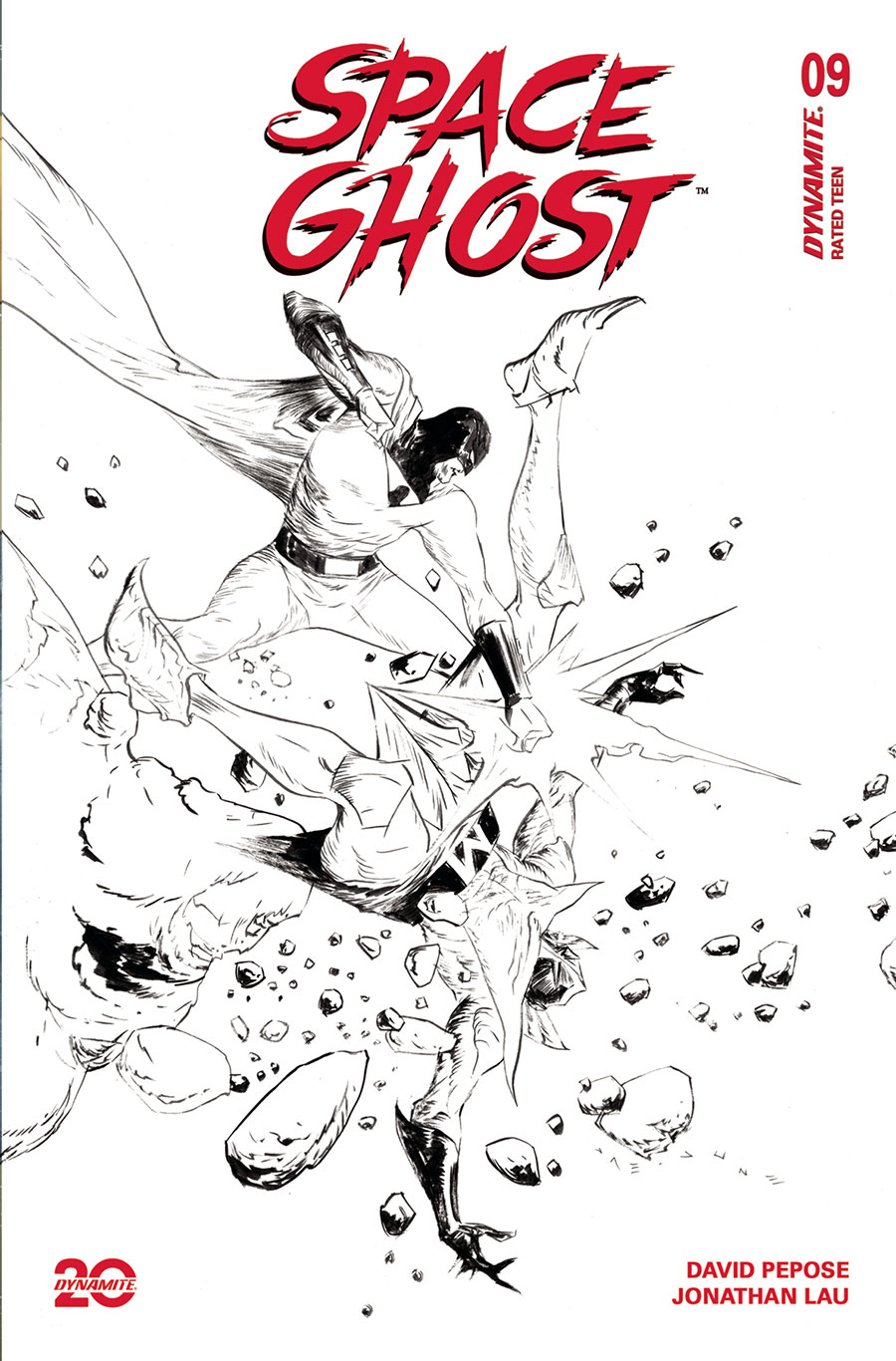 Space Ghost Vol 4 #9 Cover H Incentive Jae Lee Line Art Cover