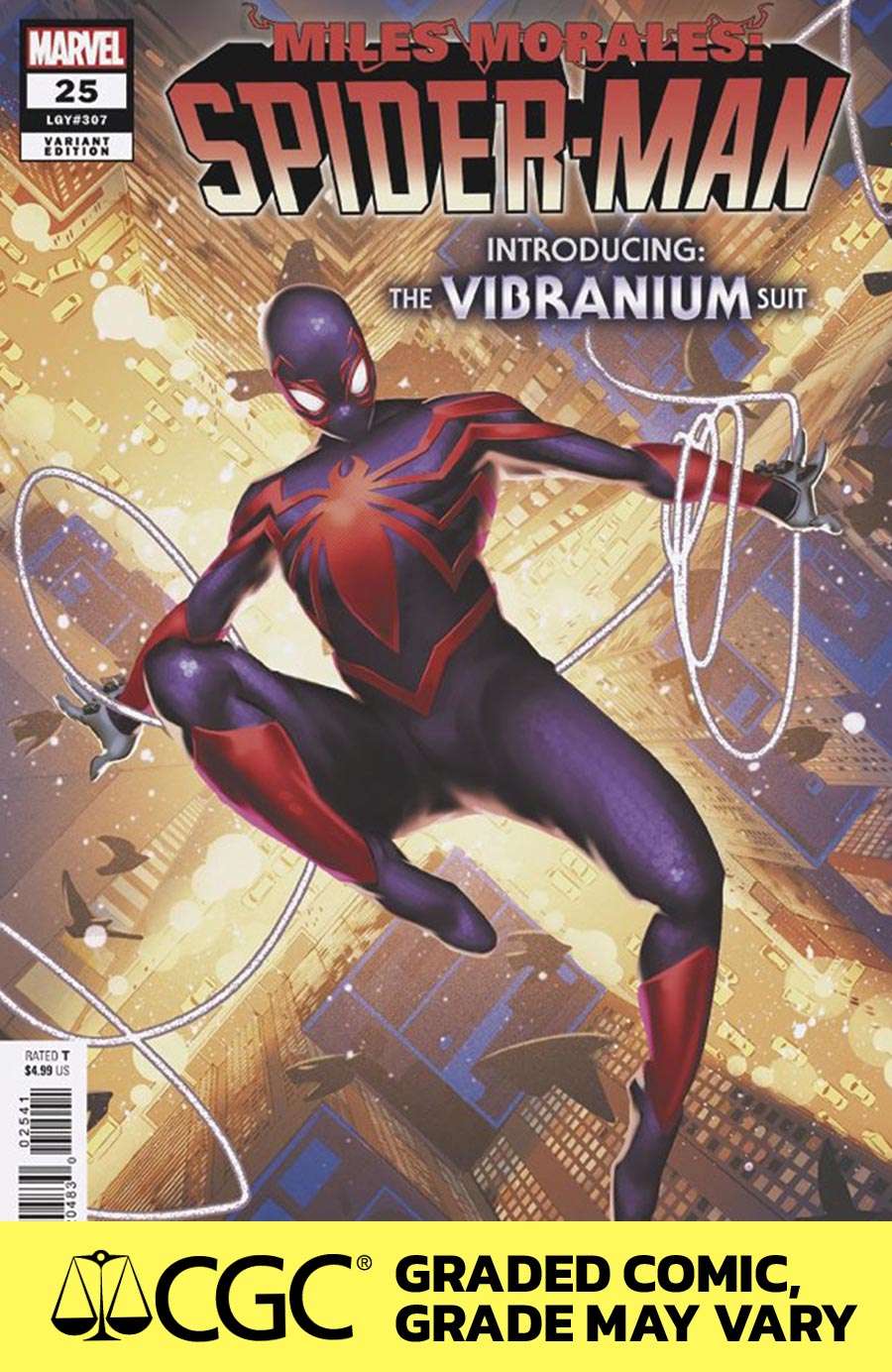 Miles Morales Spider-Man Vol 2 #25 Cover G DF Mateus Manhanini New Costume Variant Cover CGC Graded