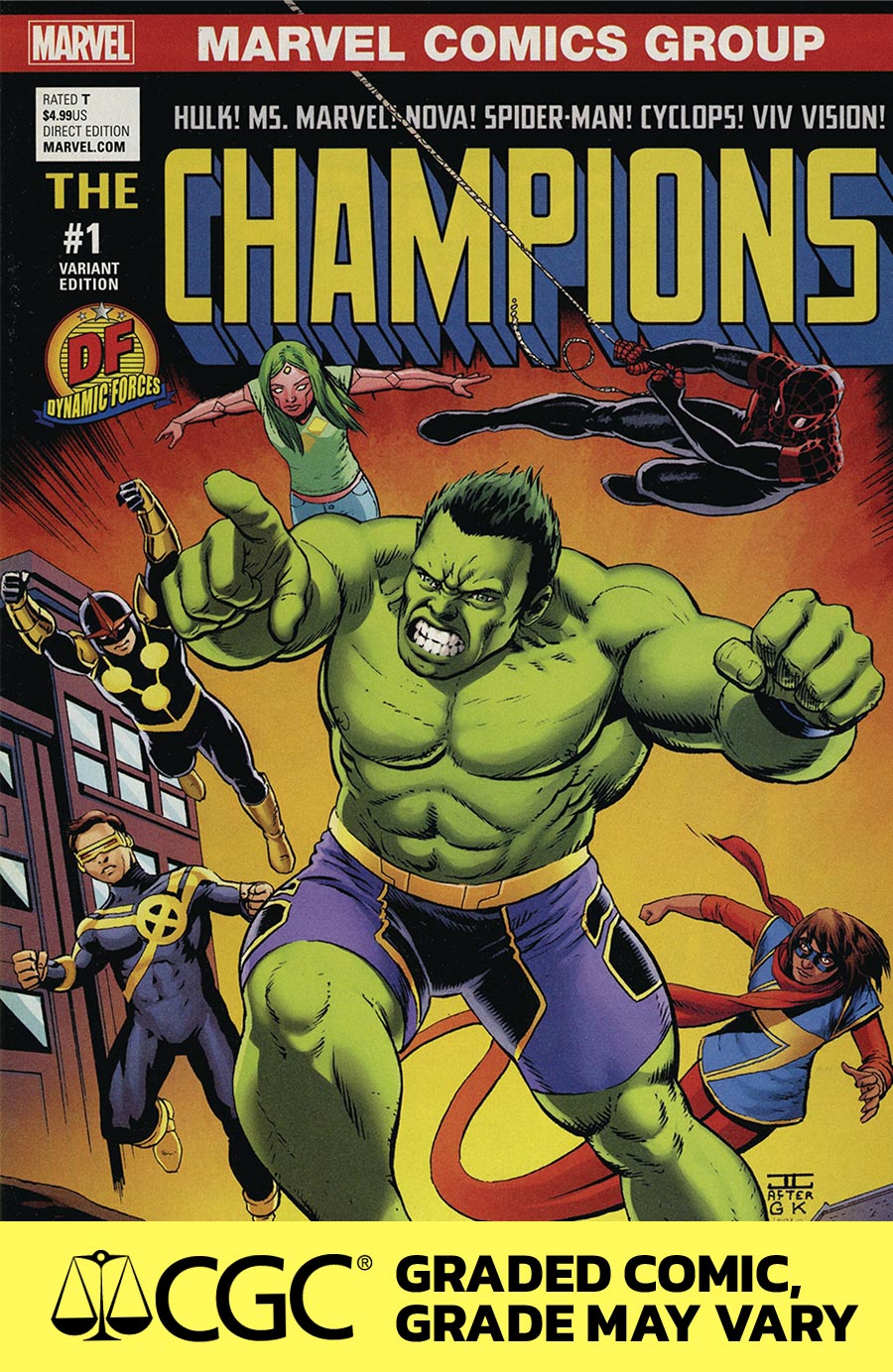 Champions (Marvel) Vol 2 #1 DF Exclusive Dual Covers By John Cassaday CGC Graded Set 9.6 Or Higher