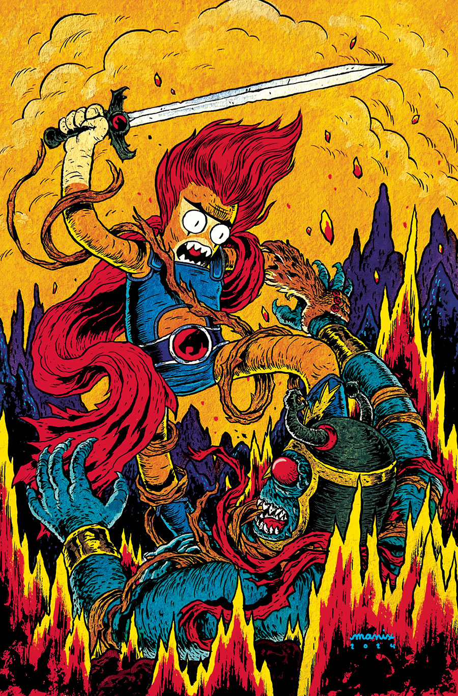 Thundercats Vol 3 #12 Cover J Variant Manix Foil Virgin Cover