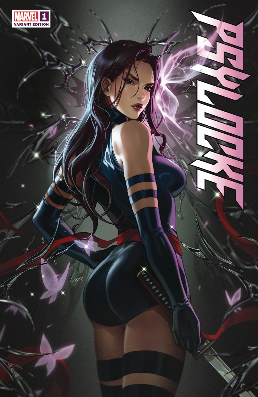 Psylocke Vol 2 #1 Cover K DF Comicxposure Exclusive Lesley Leirix Li Variant Cover