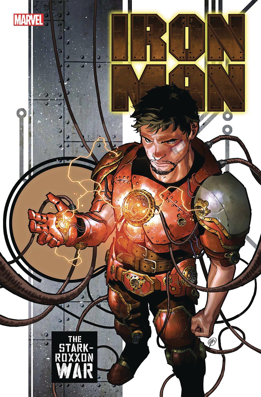 Iron Man Vol 7 #1 Cover J DF Signed By Spencer Ackerman