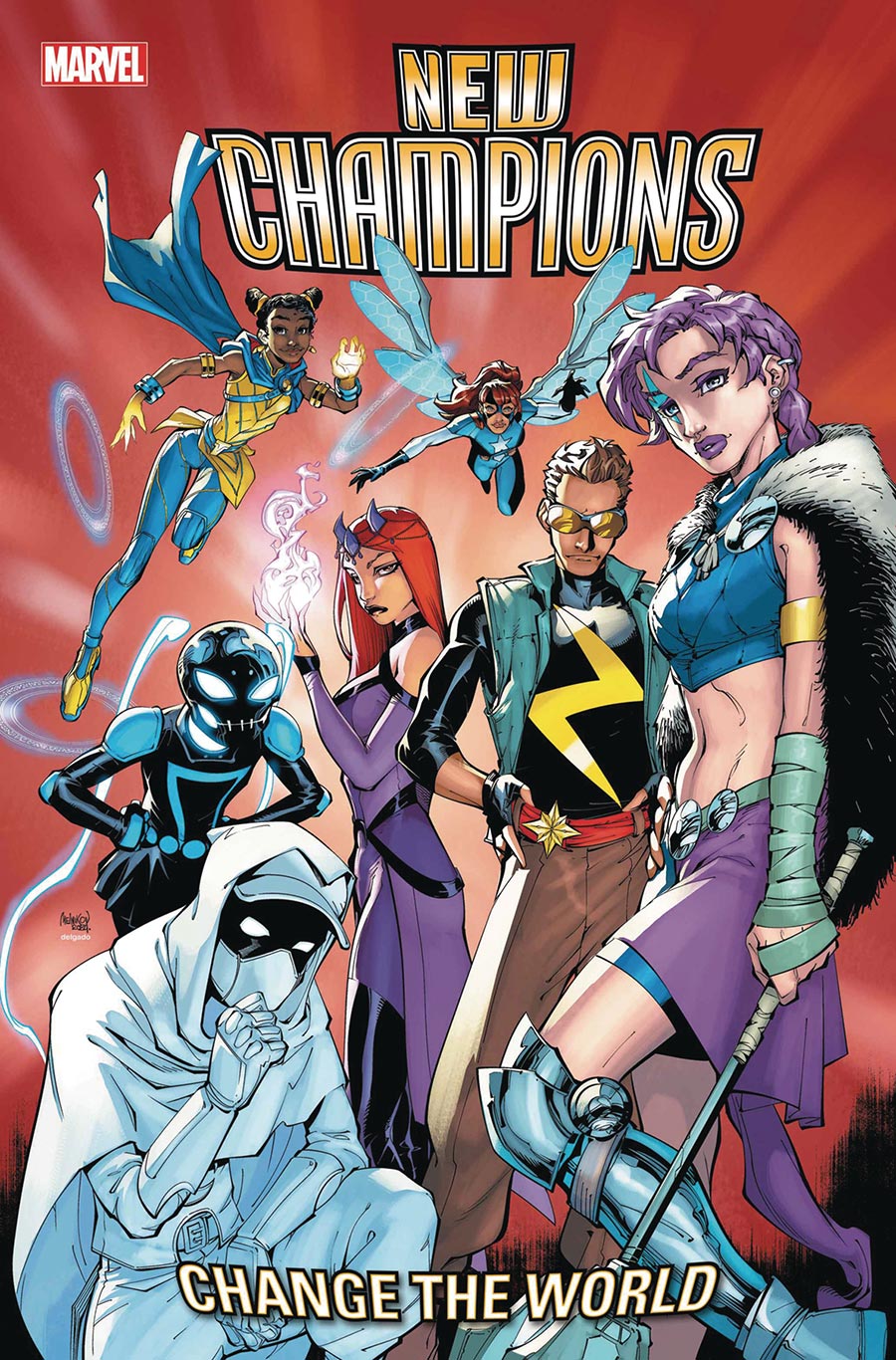 New Champions #1 Cover K DF Signed By Steve Foxe