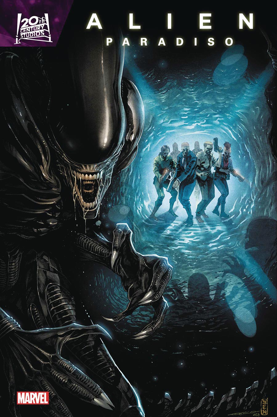 Alien Paradiso #1 Cover E DF Signed By Steve Foxe