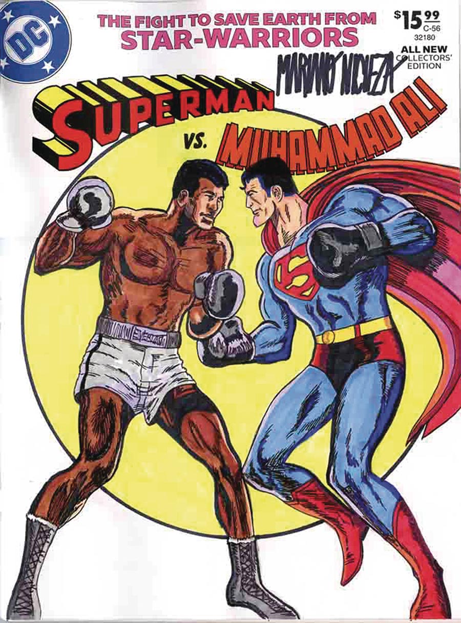 All-New Collectors Edition #56 Facsimile Edition Cover D DF Signed & Remarked By Mariano Nicieza With A Superman vs Muhammad Ali Hand-Drawn Sketch