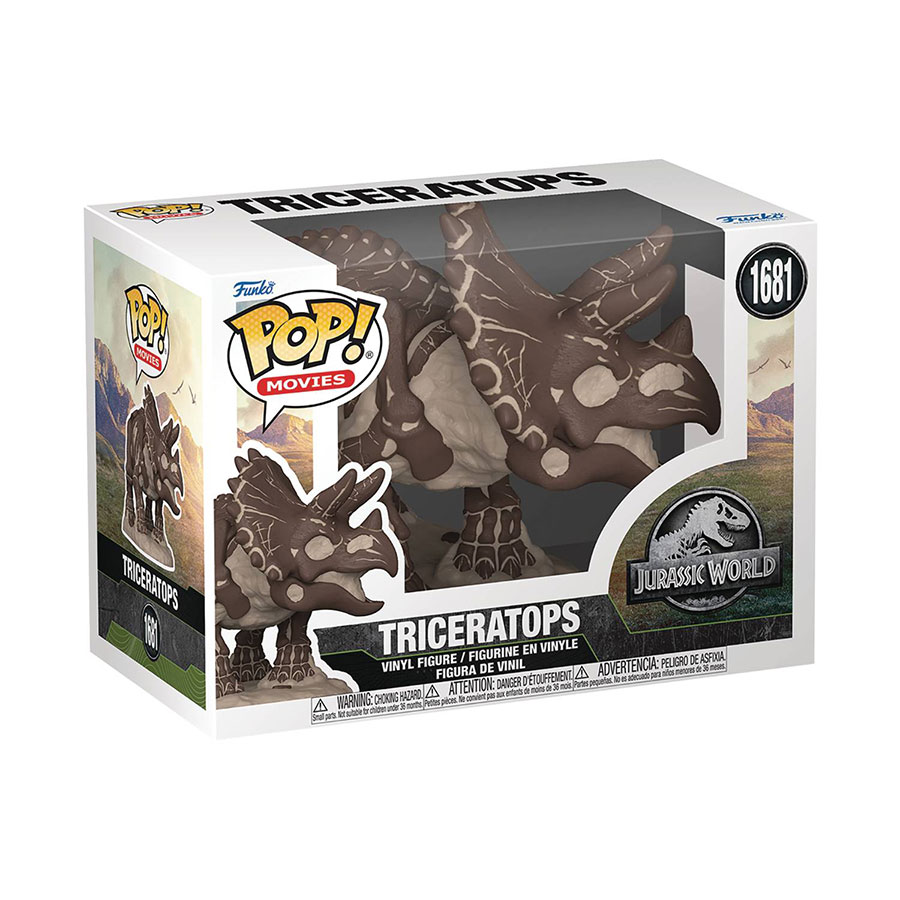 POP Movies Jurassic World Triceratops (Fossil) Vinyl Figure