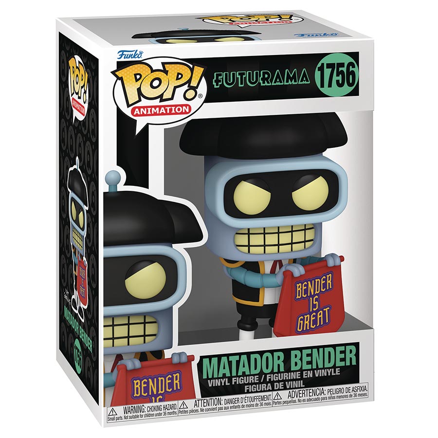 POP TV FUTURAMA S4 BENDER MATADOR VIN FIG (C: 1-1-2)