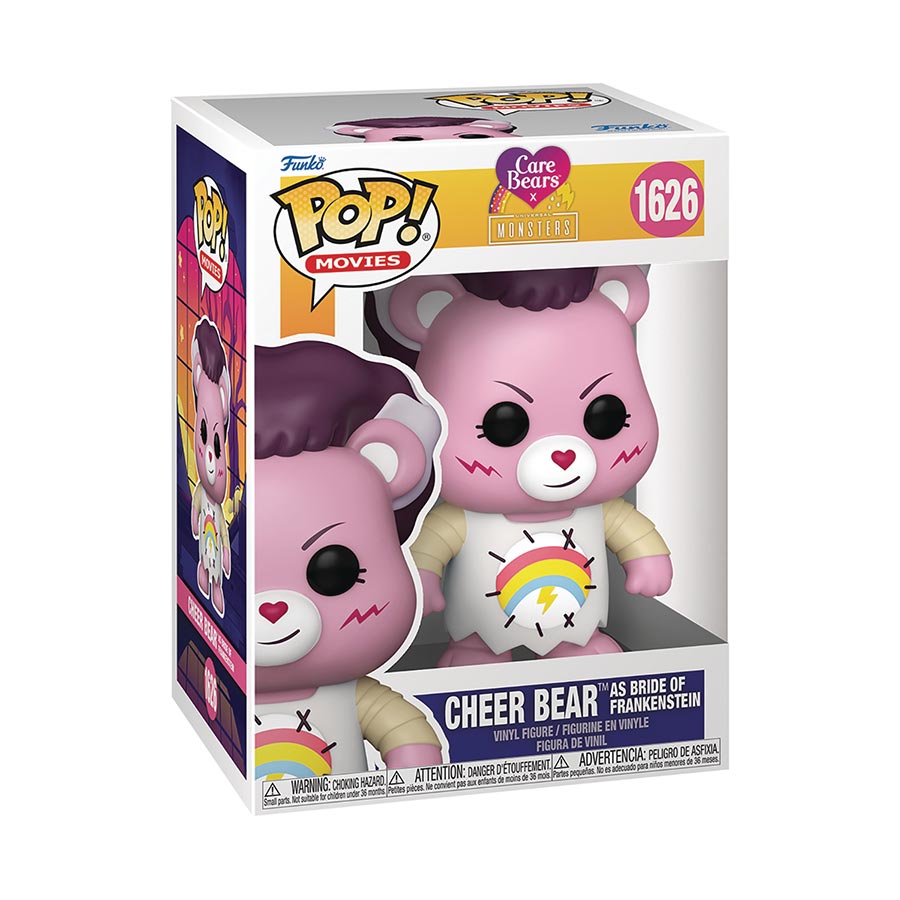 POP UNIVERSAL MONSTERS X CARE BEARS CHEER BEAR BRIDE OF FRAN