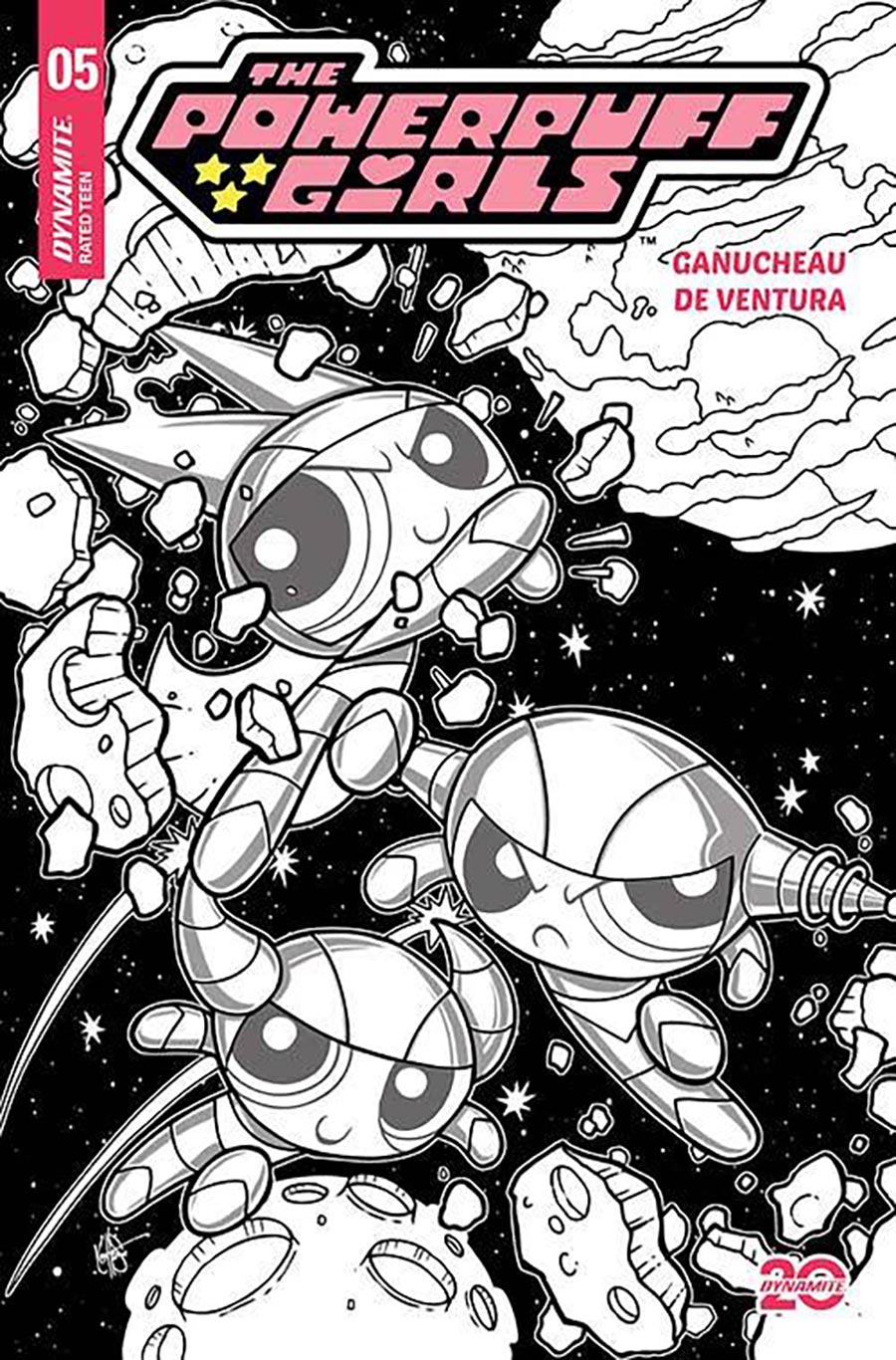 Powerpuff Girls Vol 4 #5 Cover K Incentive Ken Haeser Line Art Cover