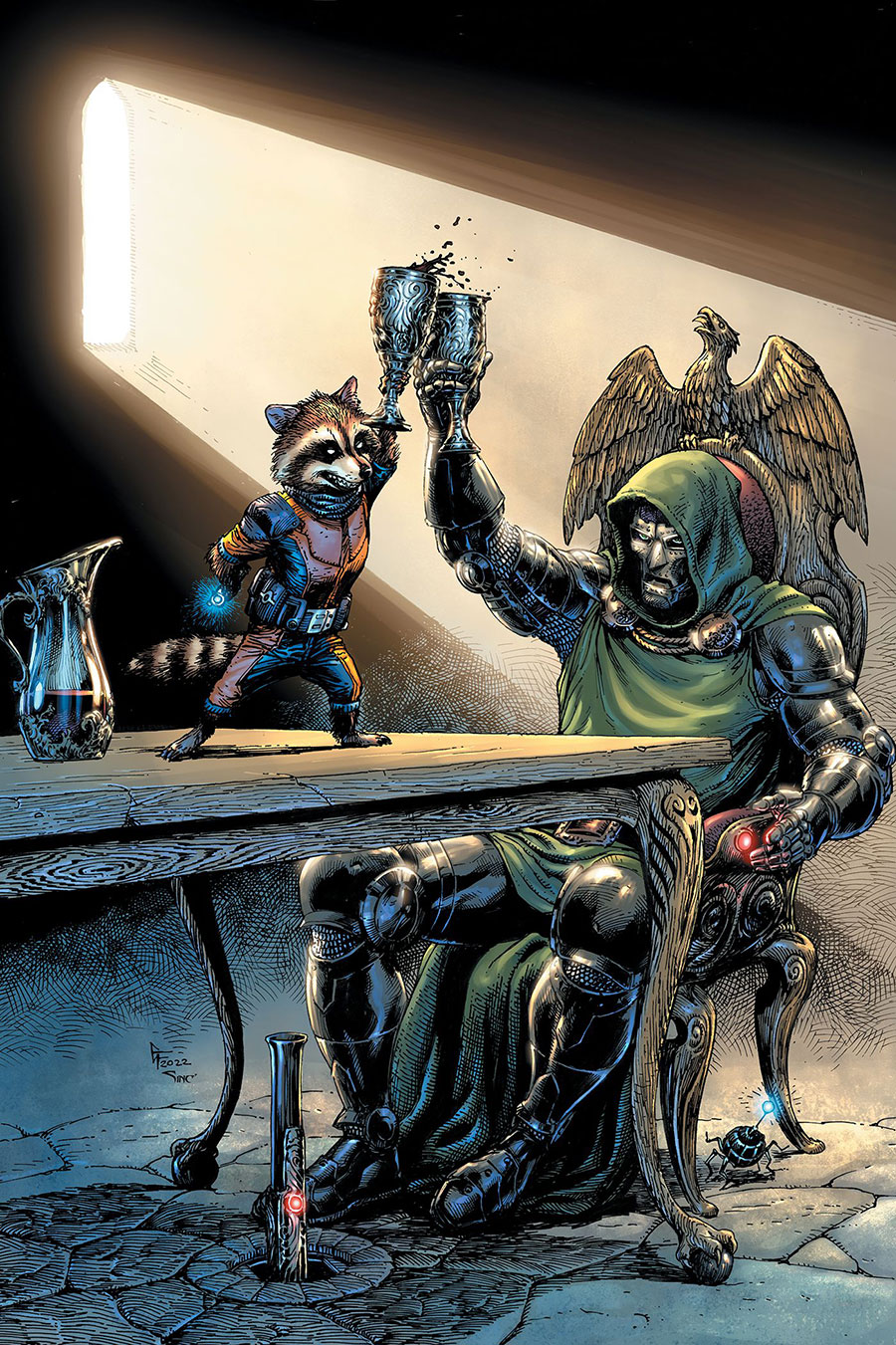 Doctor Doom & Rocket Raccoon #1 (One Shot) Cover F Incentive Gary Frank Virgin Cover