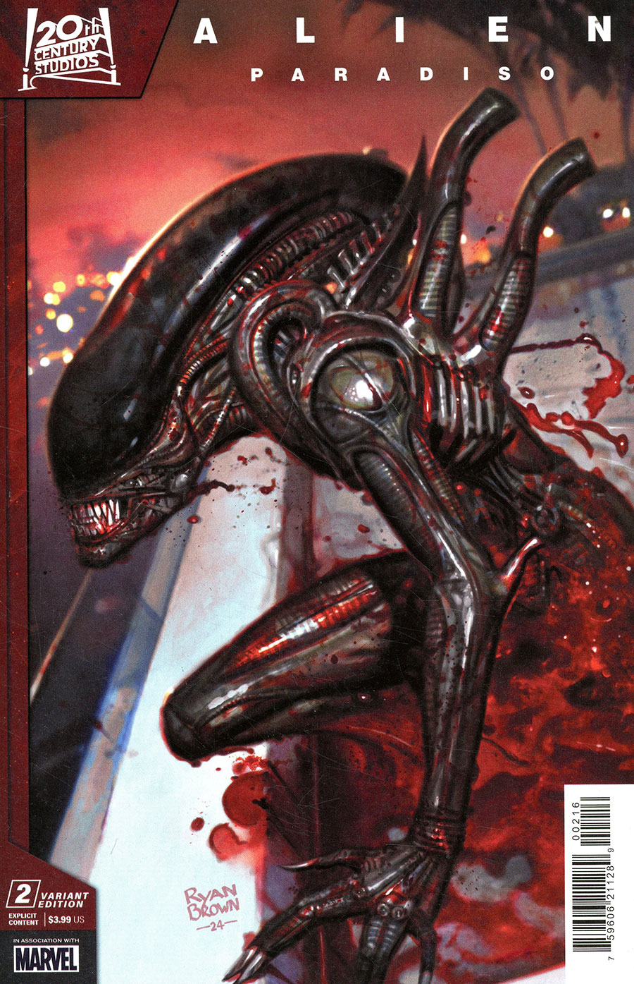 Alien Paradiso #2 Cover C Incentive Ryan Brown Variant Cover