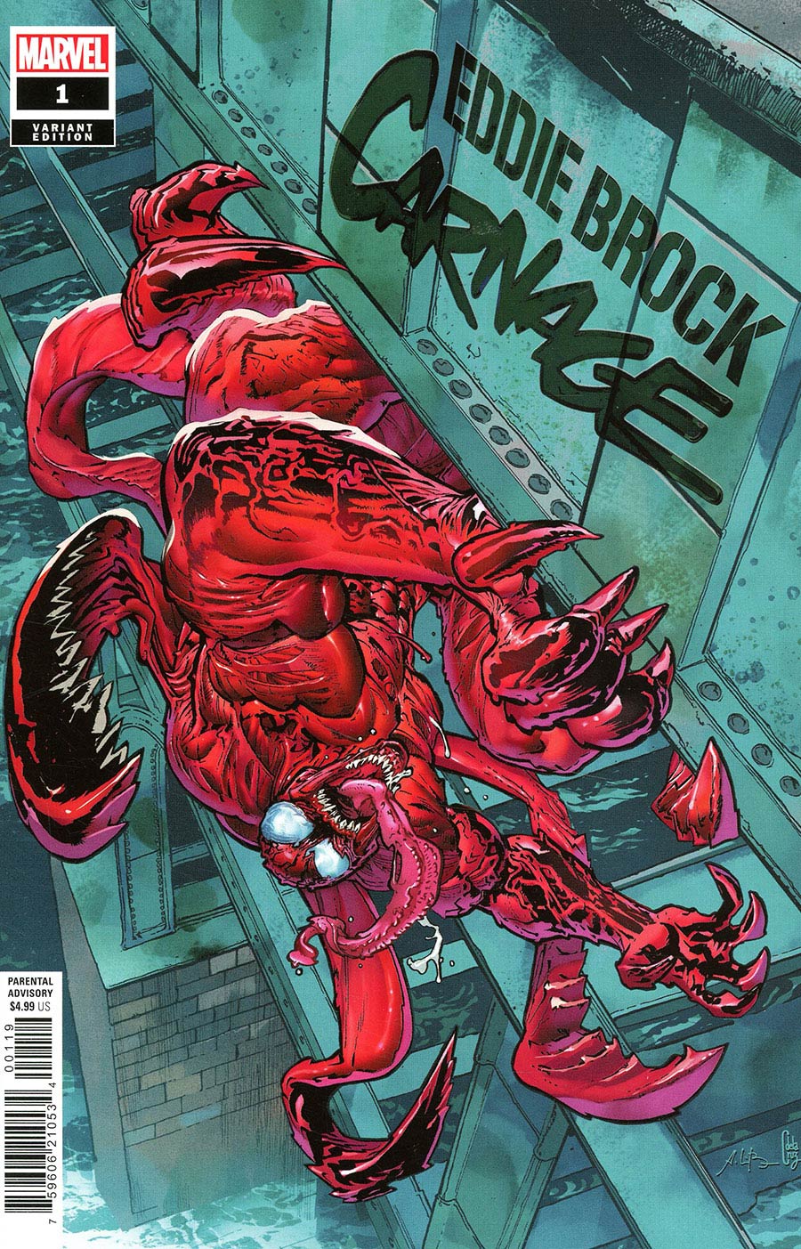 Eddie Brock Carnage #1 Cover H Incentive Andrei Bressan Variant Cover