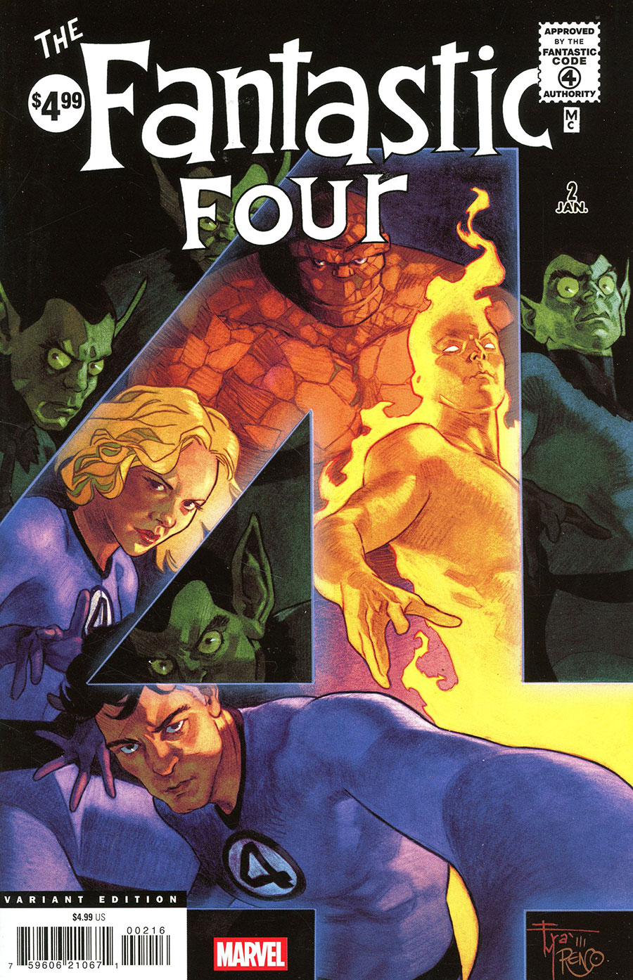 Fantastic Four #2 Cover D Facsimile Edition Incentive Francesco Mobili Variant Cover