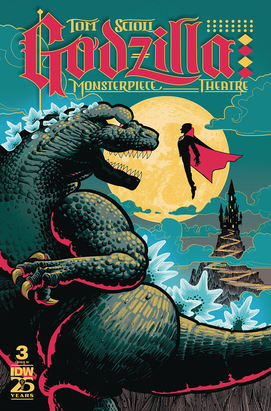 Godzillas Monsterpiece Theatre #3 Cover C Incentive J Gonzo Variant Cover