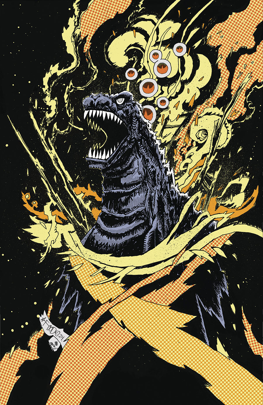 Godzillas Monsterpiece Theatre #3 Cover D Incentive Jim Mahfood Virgin Variant Cover