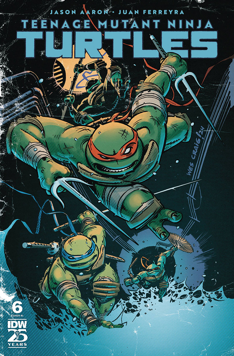 Teenage Mutant Ninja Turtles Vol 6 #6 Cover F Incentive Wes Craig Variant Cover