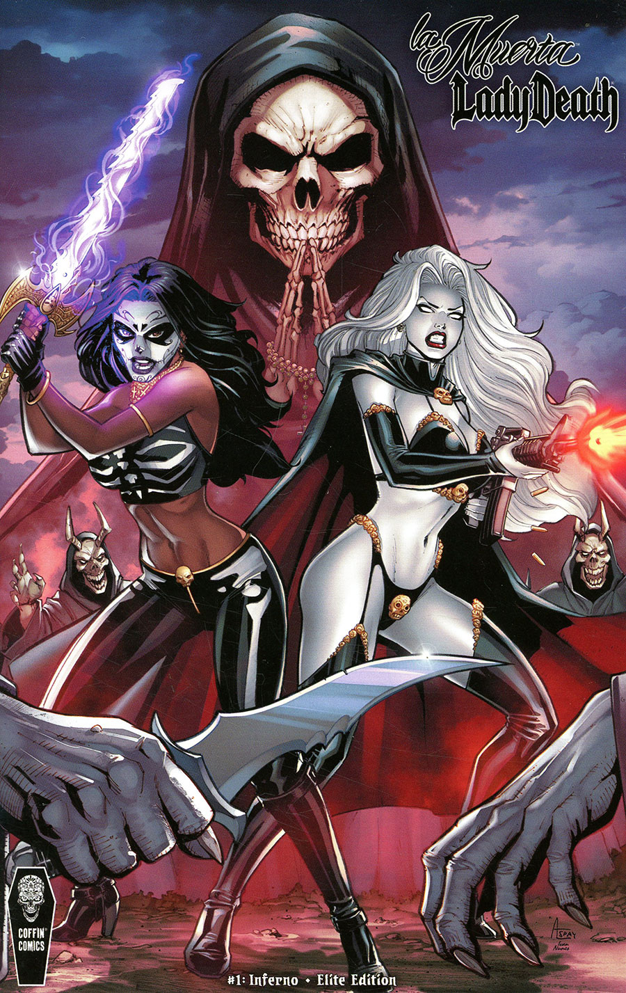 La Muerta Lady Death Inferno #1 Cover E Incentive Anthony Spay Elite Variant Cover