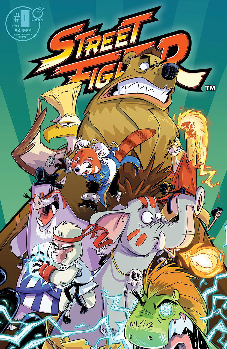 Street Fighter Prime #0 Cover E Incentive Dax Gordine Variant Cover