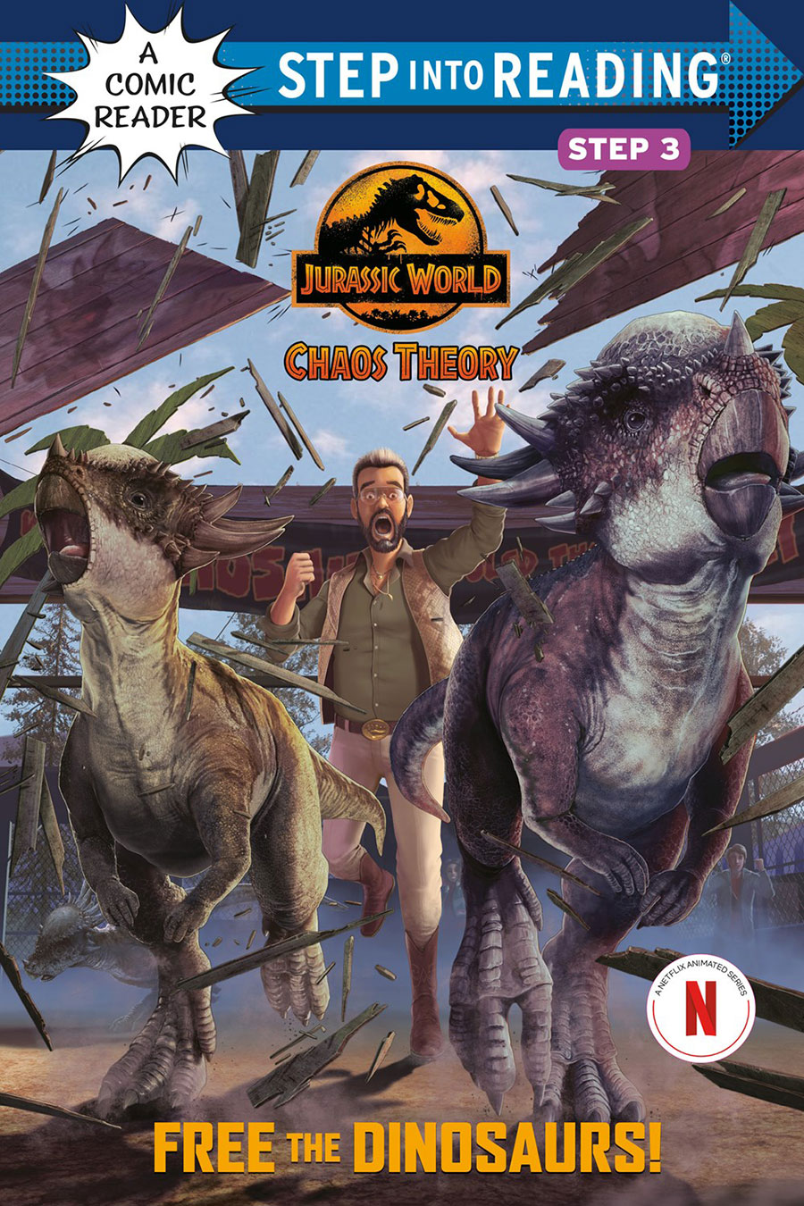 Jurassic World Chaos Theory Free The Dinosaurs Step Into Reading TP