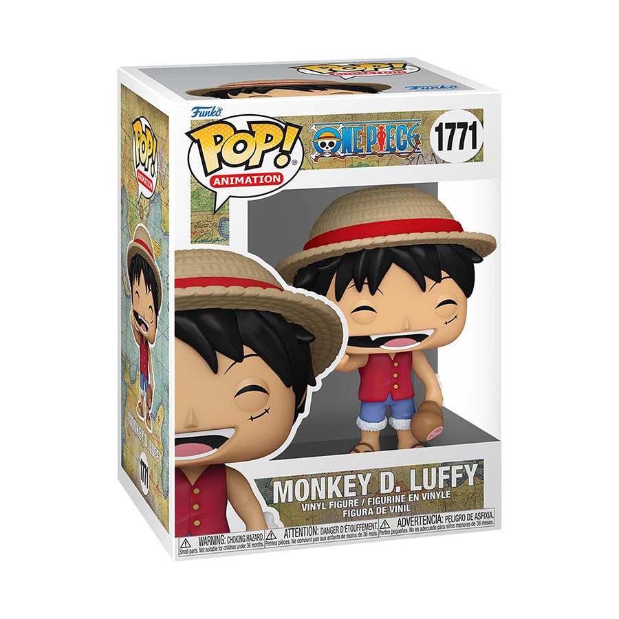 POP Animation One Piece Monkey D Luffy With Meat Vinyl Figure