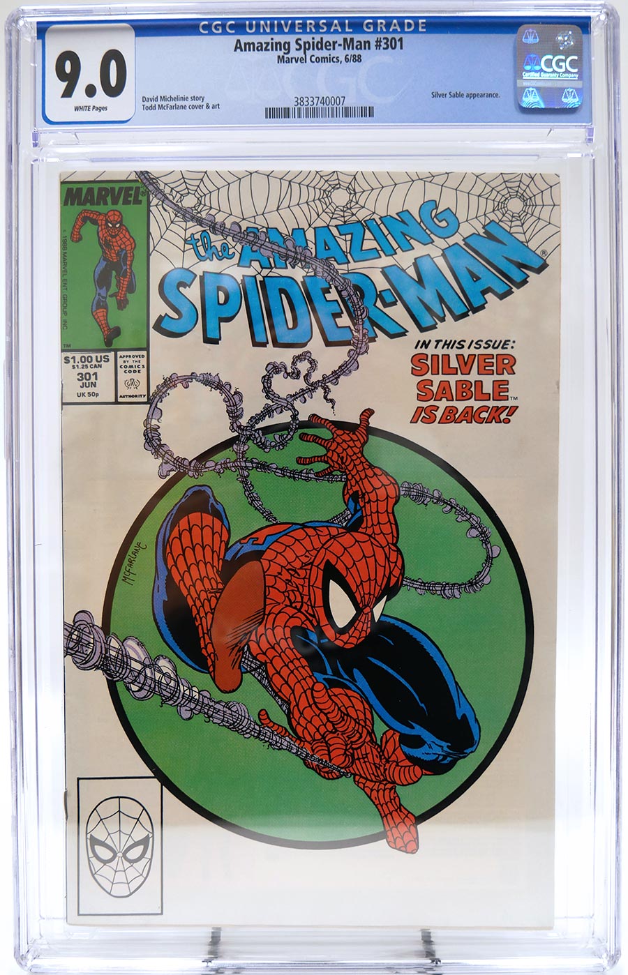 Amazing Spider-Man #301 Cover D CGC 9.0 1st Ptg