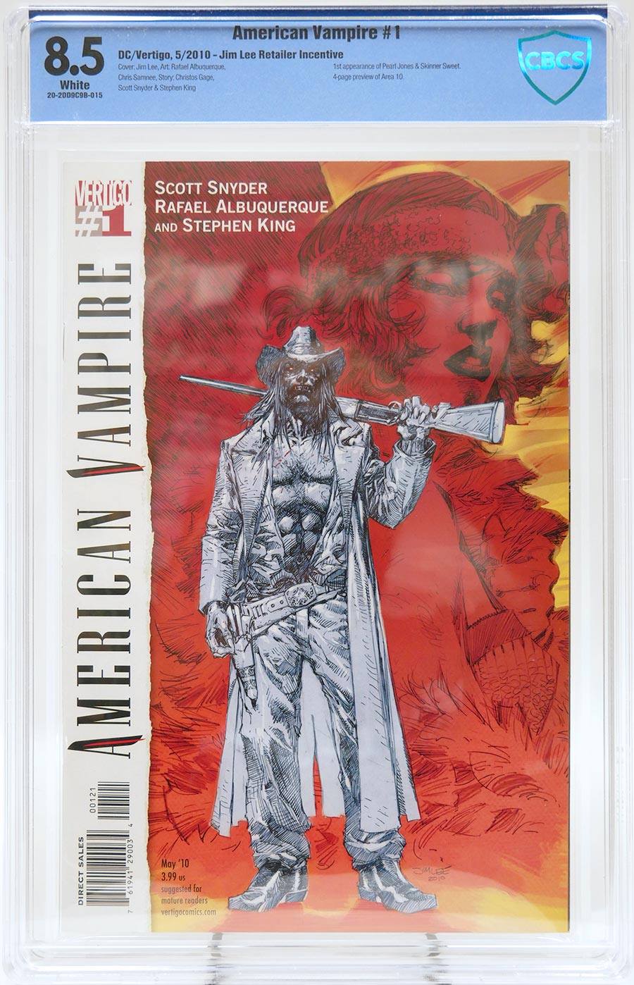 American Vampire #1 Cover E Jim Lee Variant Cover CBCS 8.5 RRP